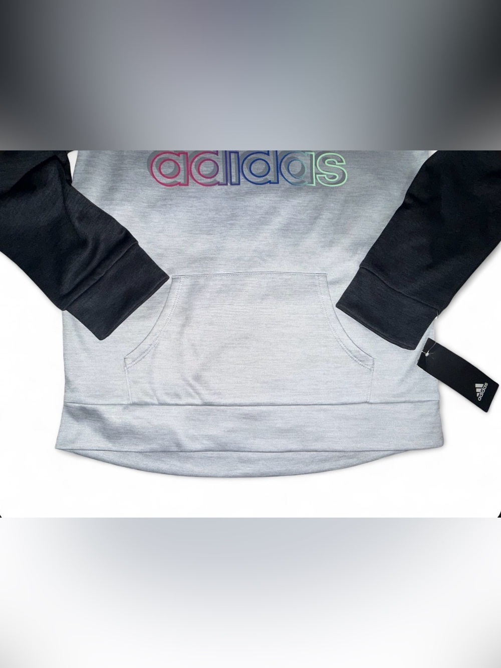 Adidas Hoodie Pullover Sweatshirt (Girl) Size 14Y - Picture 6 of 7